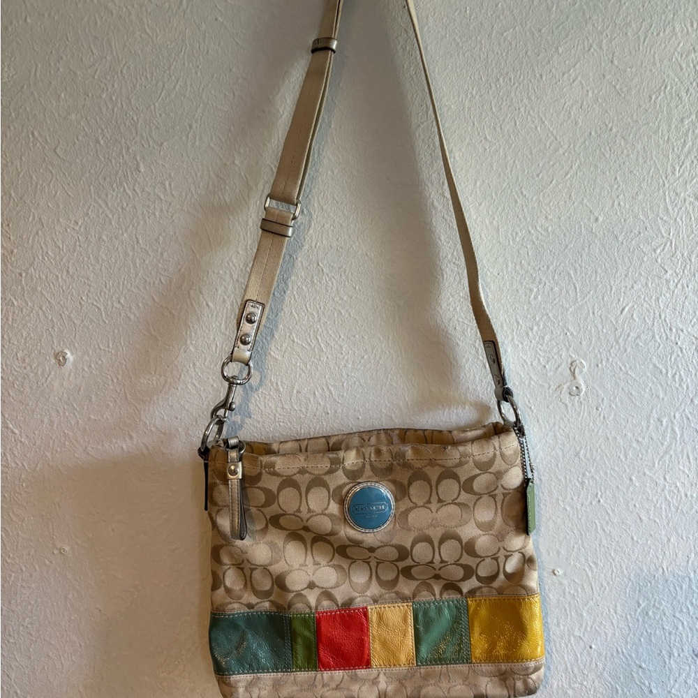 Coach Multicolor patchwork Signature Crossbody Bag - Picture 5 of 10